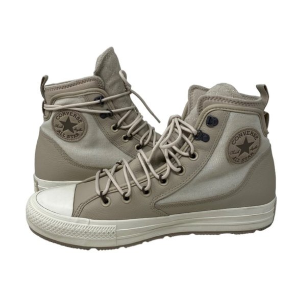 Converse Chuck Taylor Terrain High Top Boots Canvas Leather Men's Cream A00716C - Picture 6 of 8